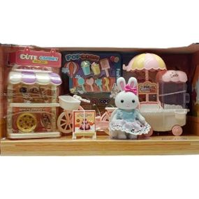 Набор игровой Зайка и магазин поп-корна 6693 Розовый