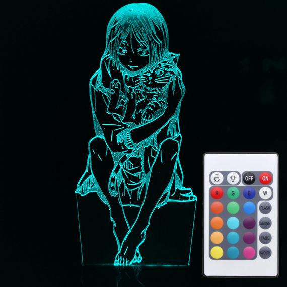 Акриловый светильник-ночник с пультом 16 цветов Кэнма Козумэ 2 (Kozume Kenma) tty-n000805