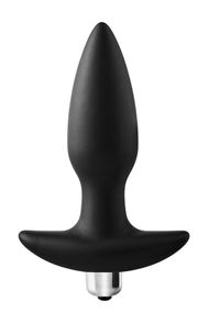 Анальная пробка Dreamtoys FantASSstic с вибропулей, черная Sex Aura