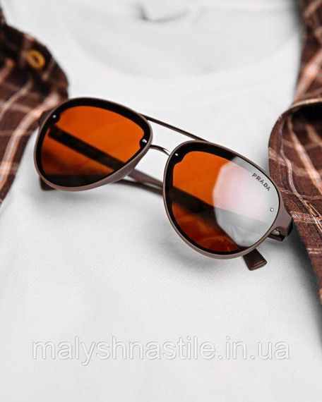 Мужские солнцезащитные очки  Prada brown 4 ДЛ7383 | Зображення 5
