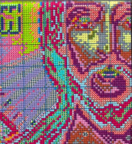 Набір для вишивання за нанесеною на канву схемою "Jesus chanting (2)". AIDA 14CT printed 52*66 см | Зображення 8