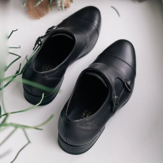 Коричневі чоловічі монки Ікос 43 розмір – справжній чоловічий стиль! | Зображення 1