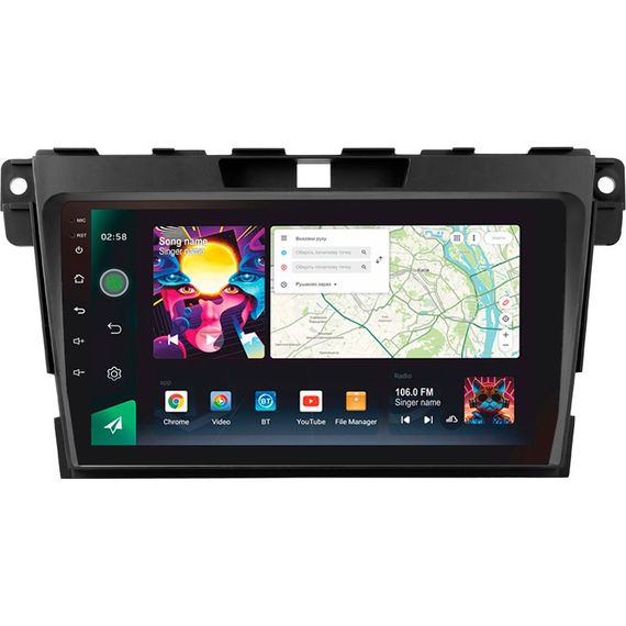Штатна магнітола Sigma PRO 98128 2K 8+128 Gb Mazda CX7 CX-7 CX 7 ER 2009-2012 9"