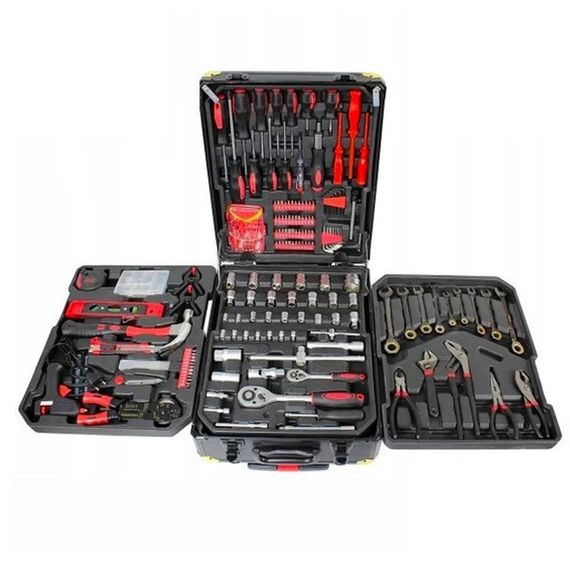 Професійний набір інструментів Tools Set KRAFFTEC у валізі з тріскачкою із 408 предметів | Зображення 1
