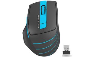 Миша бездротова A4Tech Fstyler FG30 (Blue),  USB, колір чорний+блакитний