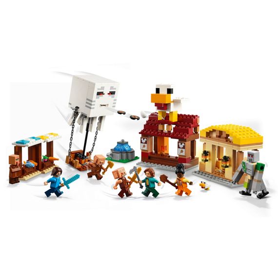 Конструктор LEGO Minecraft Напад на село з повітряною кулею Ґаст (21273) | Зображення 2