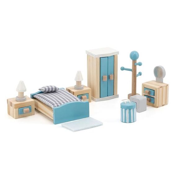 Дерев'яні меблі для ляльок Viga Toys PolarB Спальня (44035)
