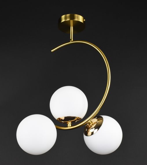 Люстра стельова на 3 лампочки 27435 Латунь 45х24х40 см.