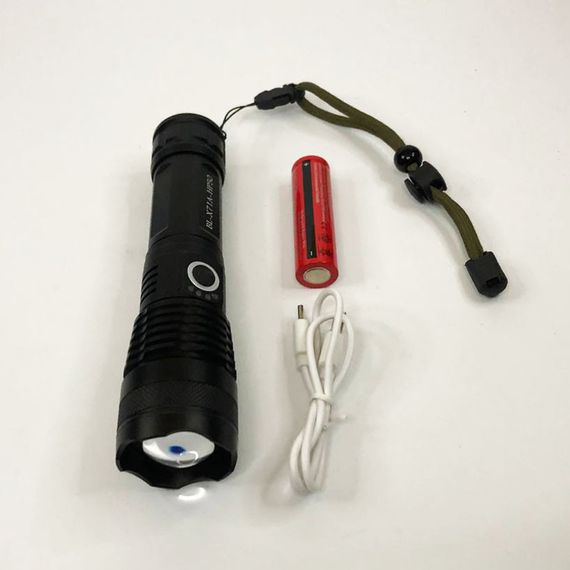 Ліхтар ручний Police X71A-HP50, ЗУ micro USB, 1x18650/3xAAA, zoom, індикація заряду, TD-609 якісний ліхтарик | Зображення 4
