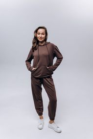 Костюм жіночий (unisex) шоколад двохнитка