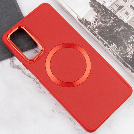 TPU чохол Bonbon Metal Style with MagSafe для Samsung Galaxy A25 5G Червоний / Red | Зображення 3