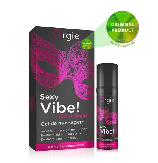 Рідкий вібратор Orgie "SEXY VIBE" вібрація + посилення оргазму, 15 мл sexstyle