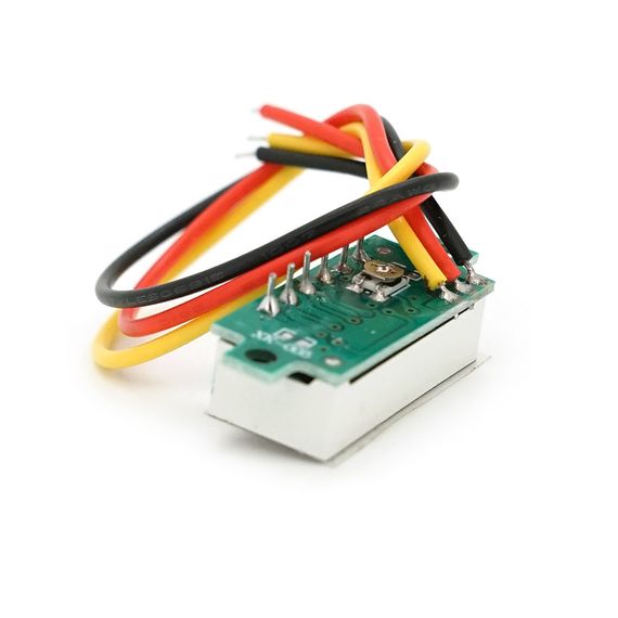 Цифровой вольтметр,диапазон измерений 0-100V,0.28",три провода,Green | Зображення 1