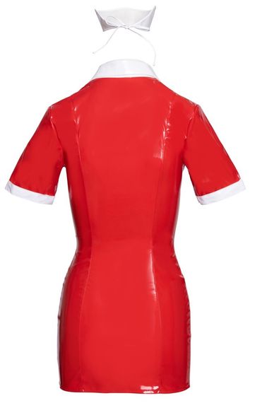 Костюм медсестри червоний Black Level Vinyl Nurse red M | Зображення 5