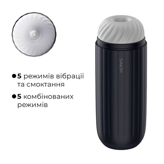 Інтерактивний смарт-мастурбатор з вібрацією та посмоктуванням Svakom Sam Neo 2 Pro, підігрів до 38 °C | Зображення 3
