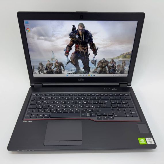 Мобільна робоча станція Fujitsu Celsius H7510 / 15.6" (1920x1080) IPS / Intel Core i7-10850H (6 (12) ядер по 2.7 - 5.1 GHz) / 16 GB DDR4 / 512 GB SSD / nVidia Quadro T1000, 4 GB GDDR6, 128-bit / WebCam / HDMI б/в + Подарунок Мишка та килимок | Зображення 2