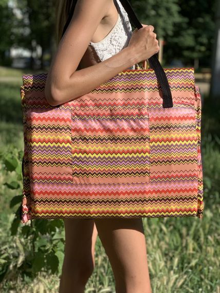 Сумка коврик трансформер пляжная 4Profi желтая 18194