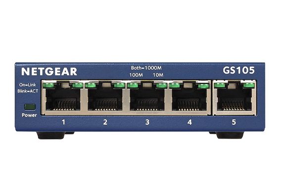 NETGEAR Комутатор GS105GE 5xGE, некерований (GS105GE)