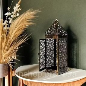 Декоративний свічник 9,5×9,5×25 см