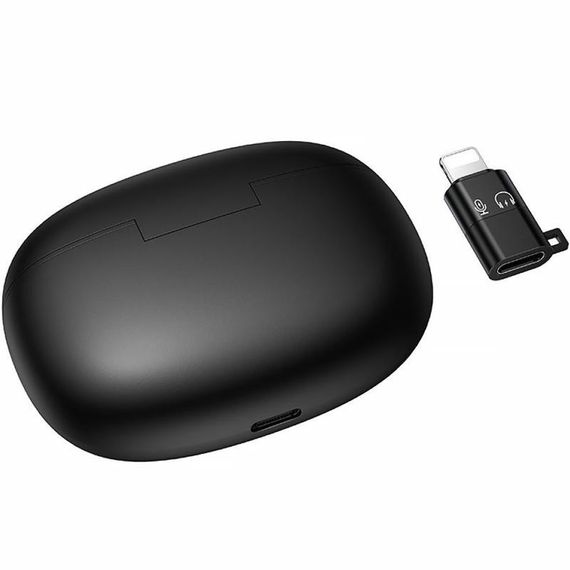 Петличний бездротовий мікрофон Hoco L19 Graceful dual-mic 2in1 (Lightning/Type-C) Black | Зображення 6