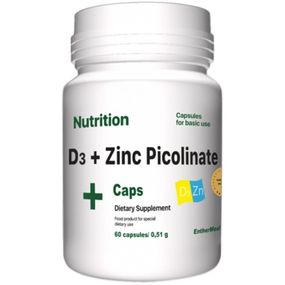 Витаминно-минеральный комплекс EntherMeal D3 + Zinc Picolinate 60 Caps