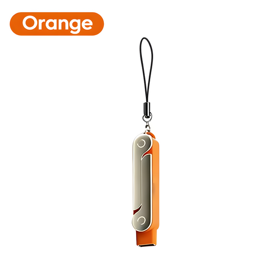 Адаптер перехідник USB Type-C на Type-C 240W зі складаною підставкою orange | Зображення 2