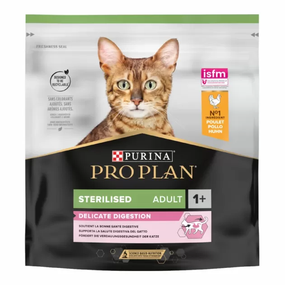 Сухий корм Purina PRO PLAN Sterilised Adult 1+ Delicate Digestation для дорослих стерилізованих котів, курка 400 г
