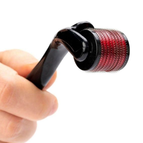 Мезороллер для кожи лица на 540 иголок, DERMA ROLLER / Массажер омолаживающий для лица | Зображення 8
