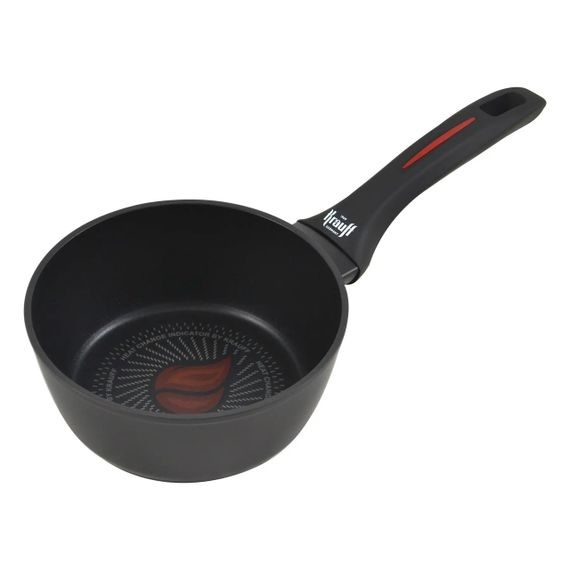 Ковш кухонный Krauff Smart Fry 25-45-158, 1 л, 16 см, алюминиевый с антипригарным покрытием и крышкой | Зображення 3