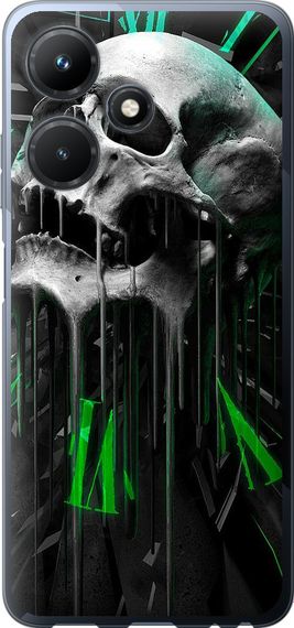 Чехол на Infinix Hot 30i Череп-часы "4100u-3045-17620"