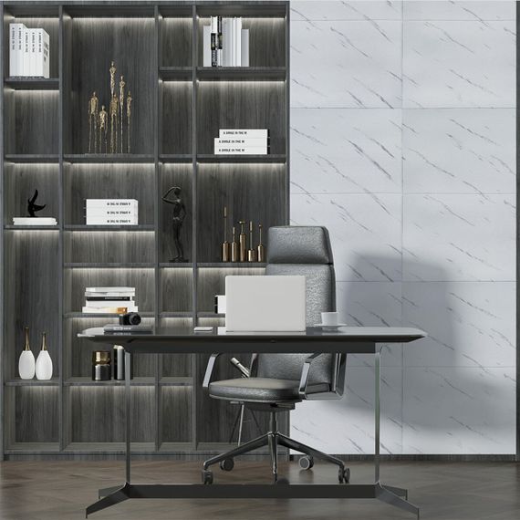 Самоклеюча 3D панель 700х700х4мм Біла мармурова плитка (364) SW-00001142 | Зображення 4