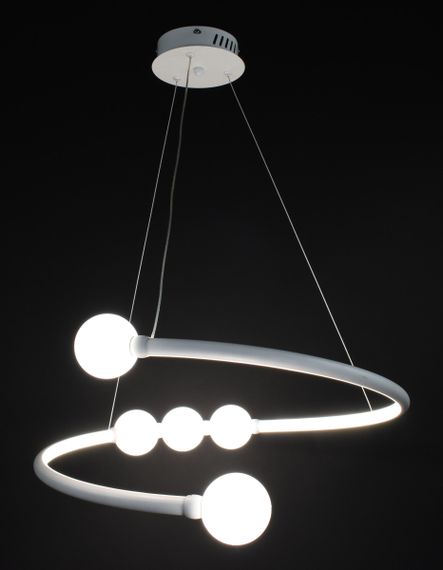 Люстра світлодіодна підвісна LED світильник для квартири на стелю лед 27563 Білий 25-90х60х60 см. | Зображення 5