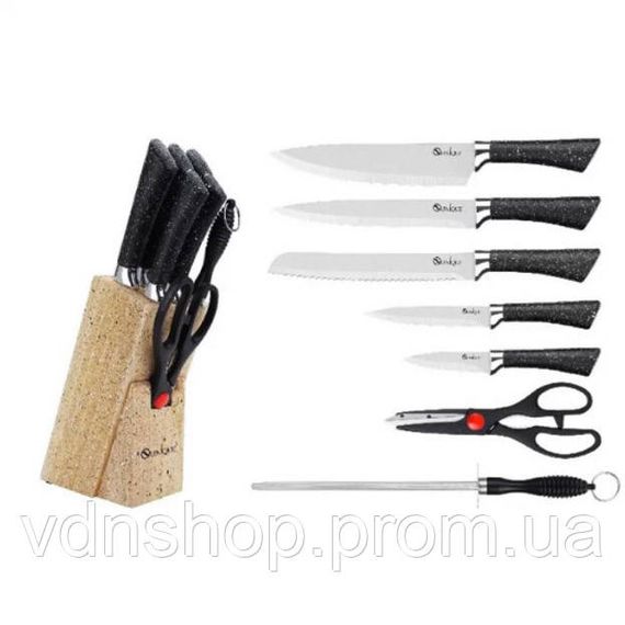 Ножи для кухонных нужд, Набор ножей кухонных сталь, Набор ножиков для кухни Качественные ножи дома VS-27 | Зображення 2