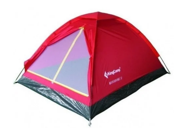 Двомісна Палатка 205х105х105 см для кемпінгу з москітною сіткою KingCamp Monodome 2 синя | Зображення 5