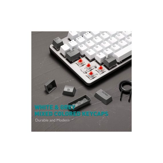 Клавіатура Aula F3287 Keycap KRGD Blue USB UA Grey/White (6948391240954) | Зображення 9