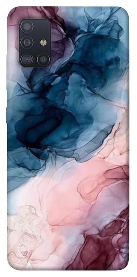 Чохол IBANAN Рожево-блакитні розводи для Samsung Galaxy M51