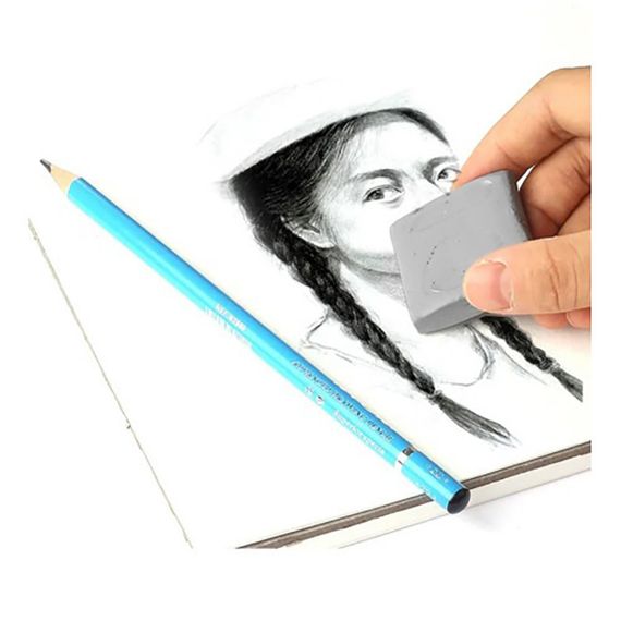 Гумка-клячка для сухих художніх матеріалів Rosa 6123342, 4x3х0,5 см | Зображення 1