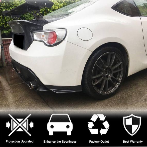 Накладка на Задний Бампер V1 (Карбон) для Subaru BRZ 2012-2021 гг | Зображення 1