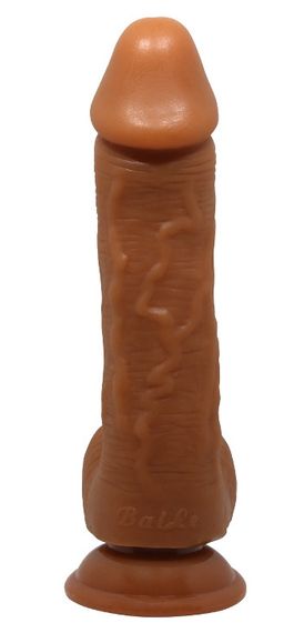 Фалоімітатор на присосці Baile Beautiful JOHNSON 8,7'' Brown, BW-008040NR-1 Sex Aura | Зображення 5