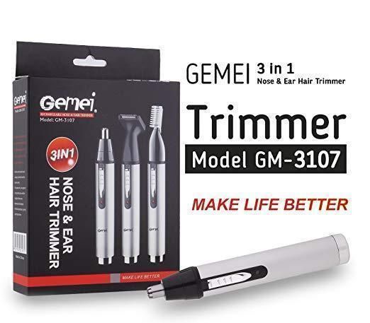 Тример GEMEI GM-3107 3 в 1 для бороди, брів, вух | Зображення 5