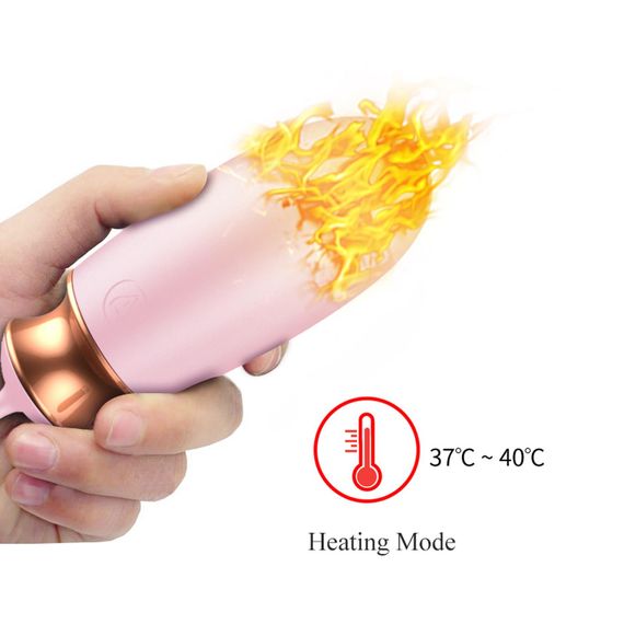 Віброяйце - Vibrating Silicone Love Egg Pink, USB, 10 Function, Heating, Voice Control | Зображення 5