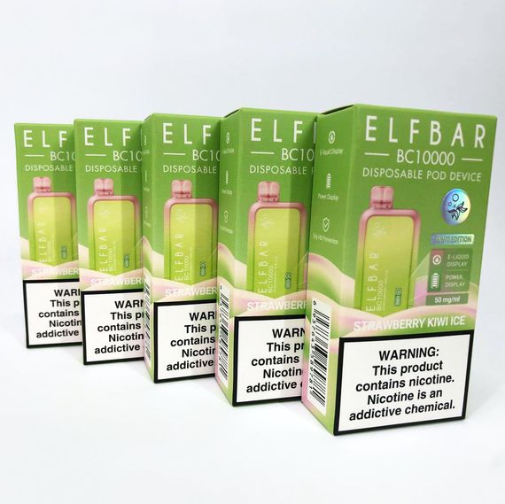 Elf Bar BC10000 смак Полуниця Ківі (Strawberry Kiwi Ice) (ws25661) | Зображення 1