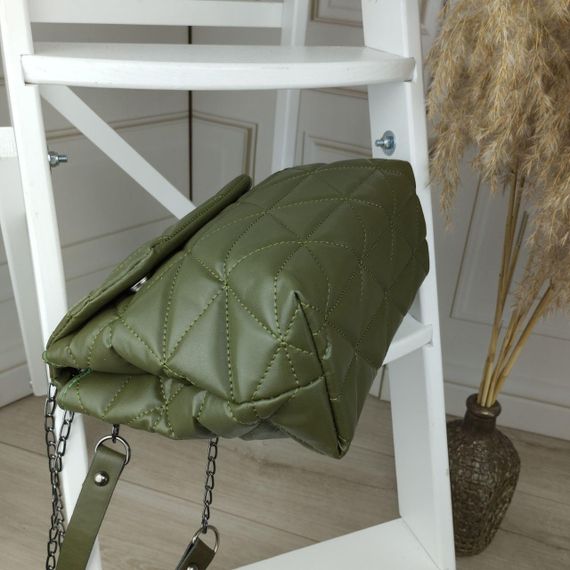 Женская сумка-клатч хаки. Женская сумка. Женский клатч. Женский клатч | Зображення 3