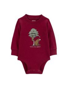 Дитяче боді для хлопчика Carter's 55-61 см Вишневий (250122044A)