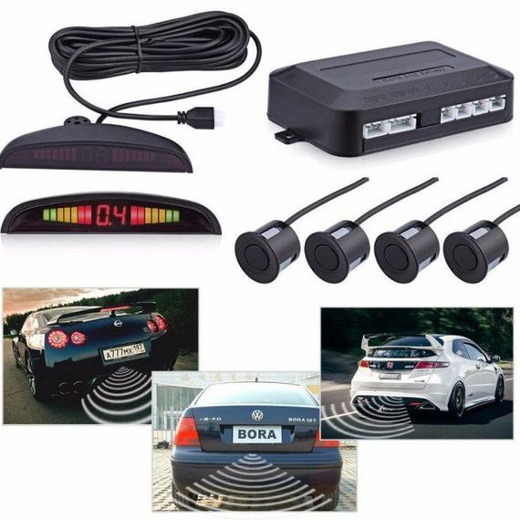 Парковочная система на 4 датчика парковки парктроник Assistant Parking Sensor NG-77 | Зображення 1