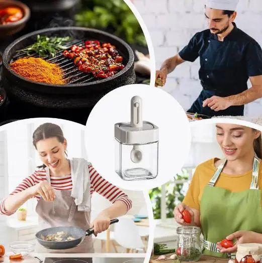 Баночки для приправ 3 шт., спецівниця Spice Tin | Зображення 4