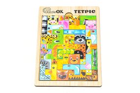 Тетріс Puz-22924 "Тварини", дерев'яний Puz-22924 PuzzleOK