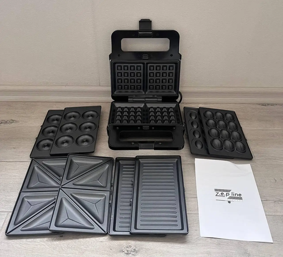 Вафельниця мультимейкер 5в1 Zepline ZP-802 2200W | Зображення 1