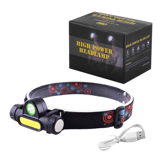 Налобная лампа, Налобный фонарь с ремешком на голову, Налобный светодиодный фонарь для ночных прогулок VN-22 | Зображення 5