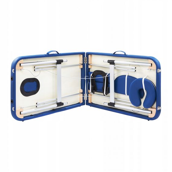 Масажний стіл складаний 4FIZJO Massage Table Alu W60 Blue TABLEW60BLUE (P-5907739318404) | Зображення 3